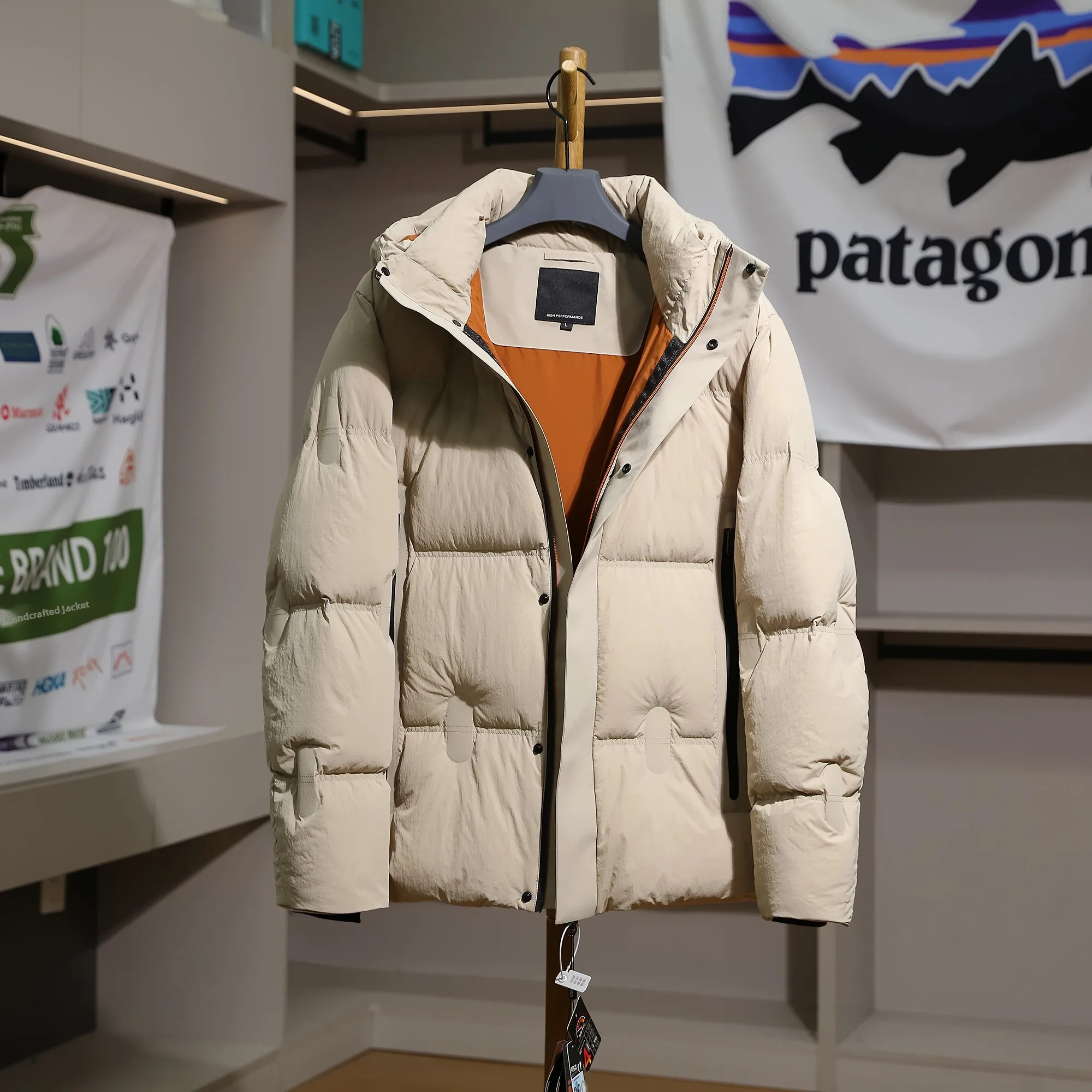 

High-End High-Insulation down Jaet Men's Outdoor Winter Windproof Snowproof Warm Faionable Urban Sle Youth Regular Length