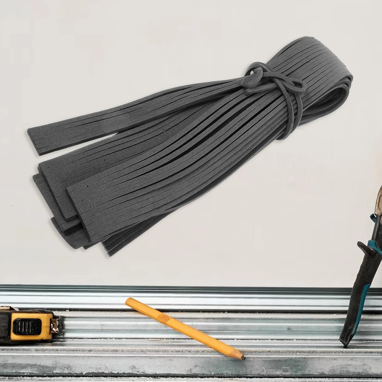 

50pcs 1M Spline Foam Screen Repair Sealing Strip For Window Screen Repair Dust Noise Blocking Tool Kit Spline Roller