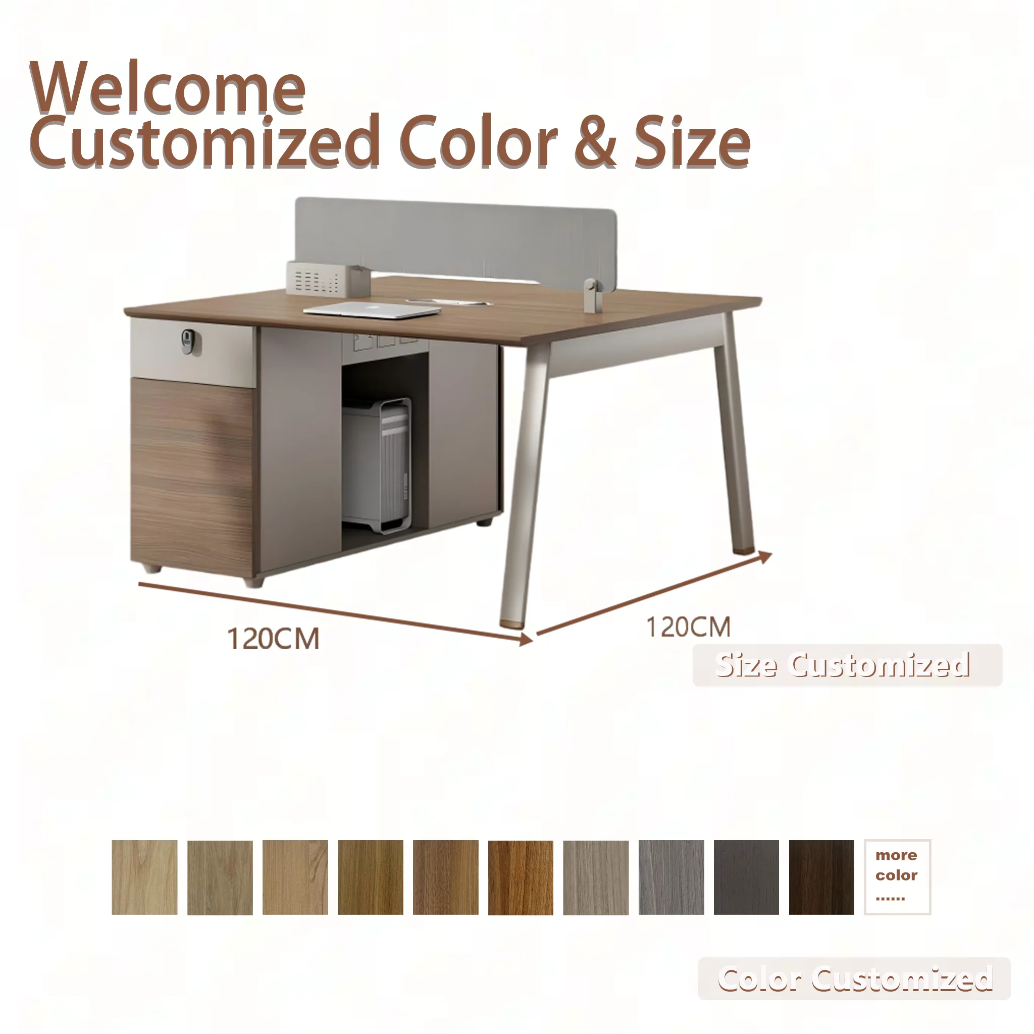 Modern Design and Durable Construction Office Cubicle Partition  Table for Workstation Staff with High Quality and Large Space