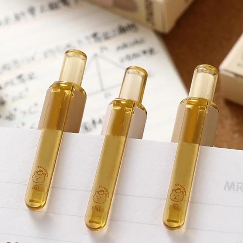 U2JE 4 Pieces 0.5mm Gel Pen Cartoon Capybara Neutral Pen Retractable Gel Pen Creative Gift Pen Quick-Drying Pressing Pen