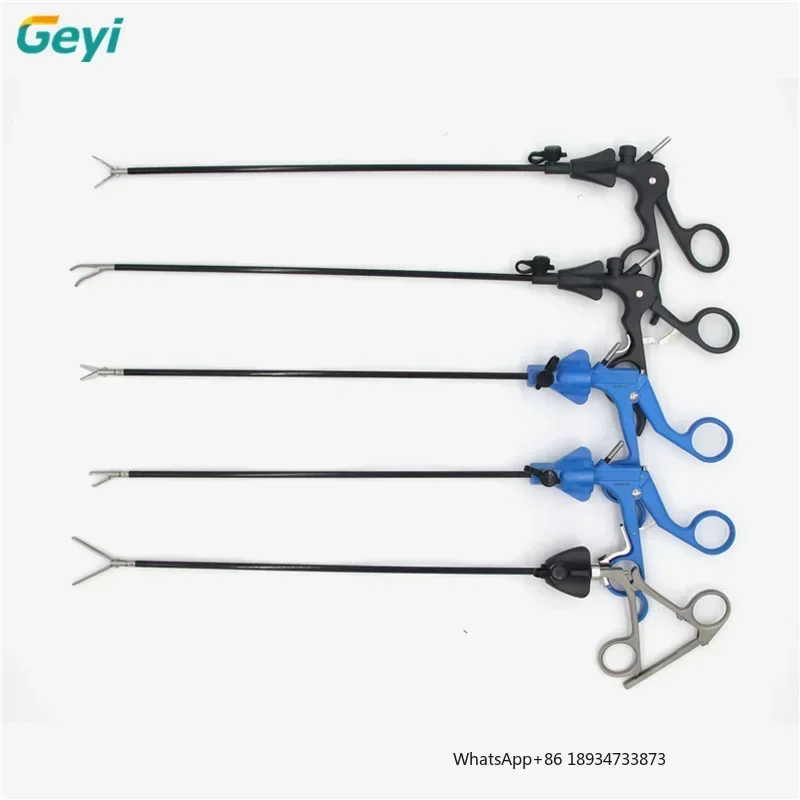 Geyi  Flexible Laparoscopic Vein Forceps Handle Morcelator Forceps Laparoscopic 10mm