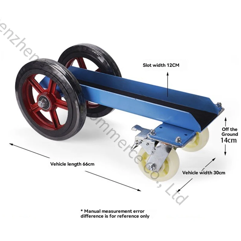 

New Four wheeled Window Trolley Handling Artifact Glass Stone Trolley Transportation Turnover Tool Marble Solid