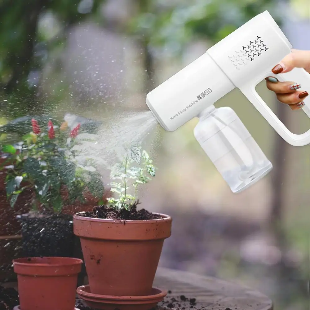 K5 Pro handheld electric spray, rechargeable multi-purpose lawn garden irrigation, nano blue light household cleaning sprinkler.