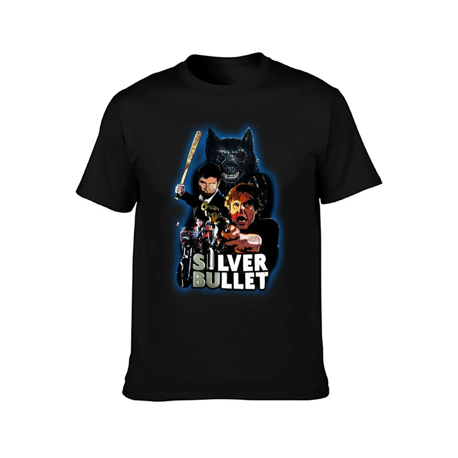 silver bullet T-Shirt sweat quick-drying mens t shirt graphic