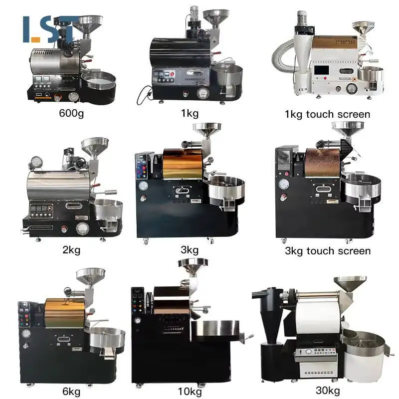 Torréfacteur électrique fabriqué en chine, 1Kg, 2kg, 5kg, séchage et torréfacteur de café Commercial à bon prix