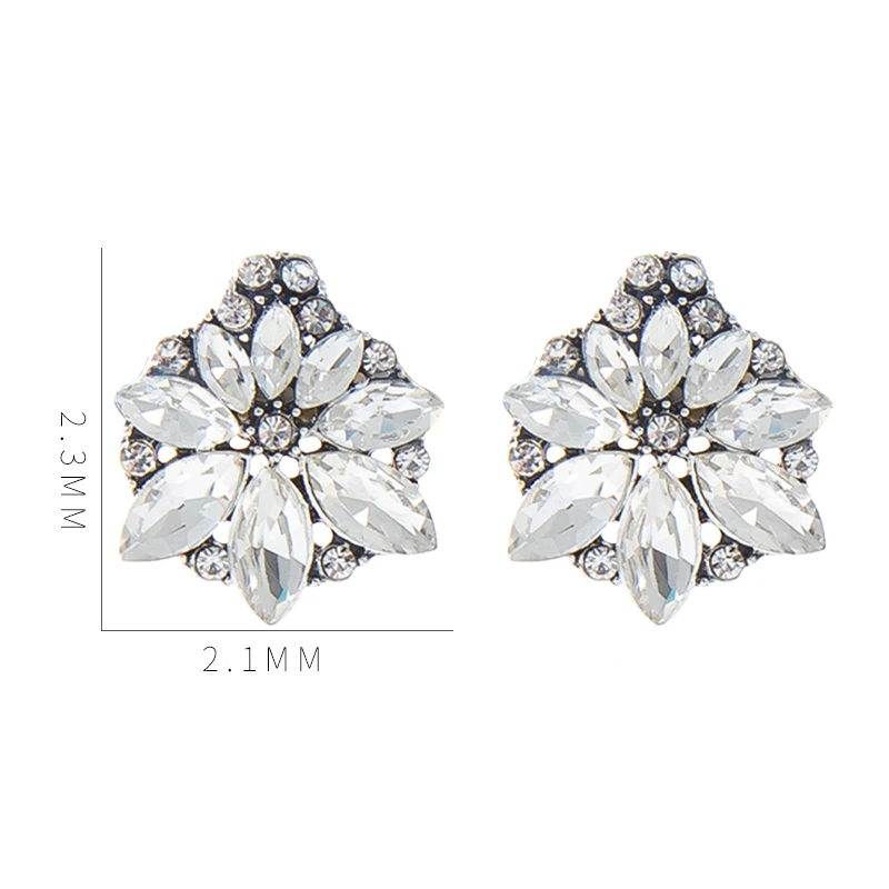 Flower shaped earrings Women\'s luxury decoration Elegant high-end accessories support wholesale