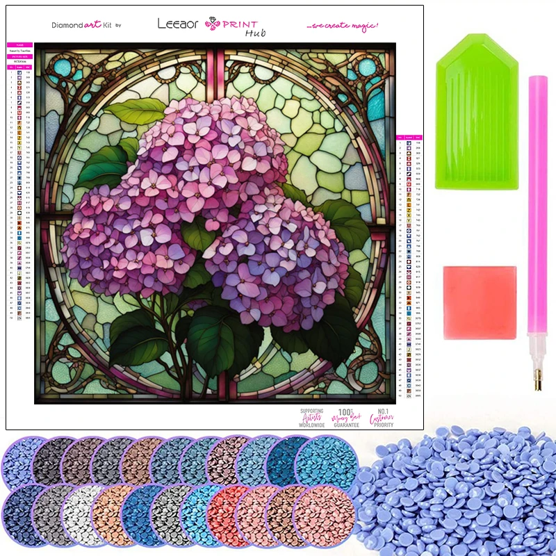 Fruits Flowers Diamond Painting New Collection 2024 Full Round Diamond Mosaic Cross Stitch Kit Stained Glass Art Home Wall Decor