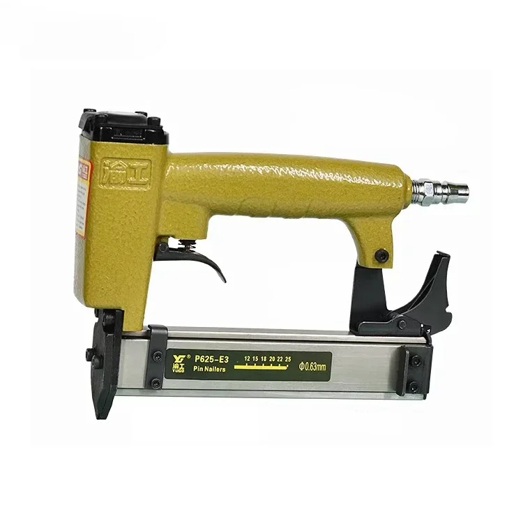 # Hot For P625-E3 Full Automatic Nailer Gun Pneumatic Tools 23GA 1'' Pinner Finishing Headless Air Nail Gun Steel Pin Nailer