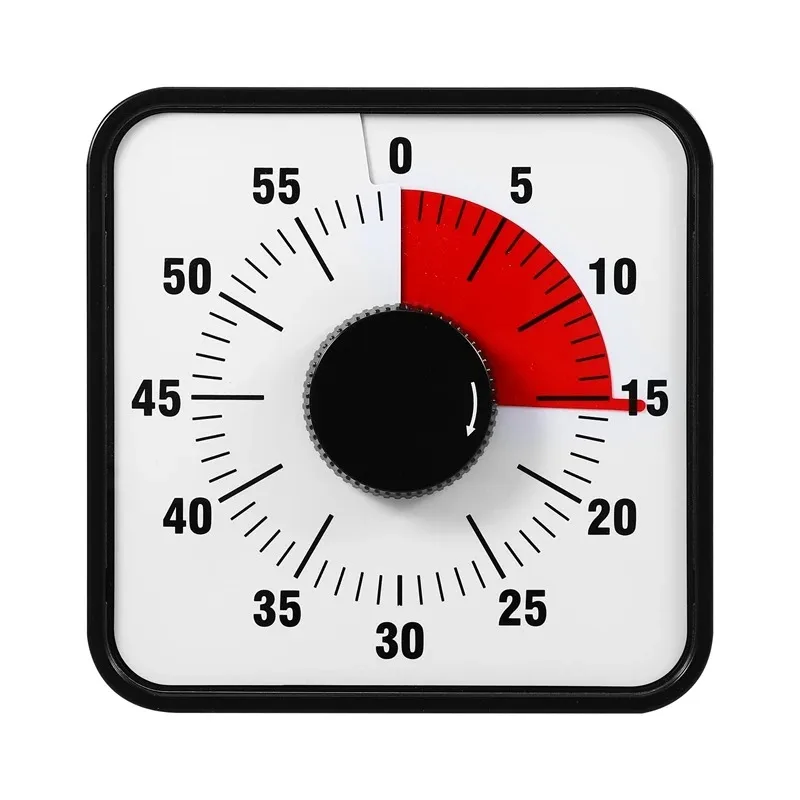 60 Minute Visual Countdown Timer with Stand for Kitchen Baking Classroom Meeting
