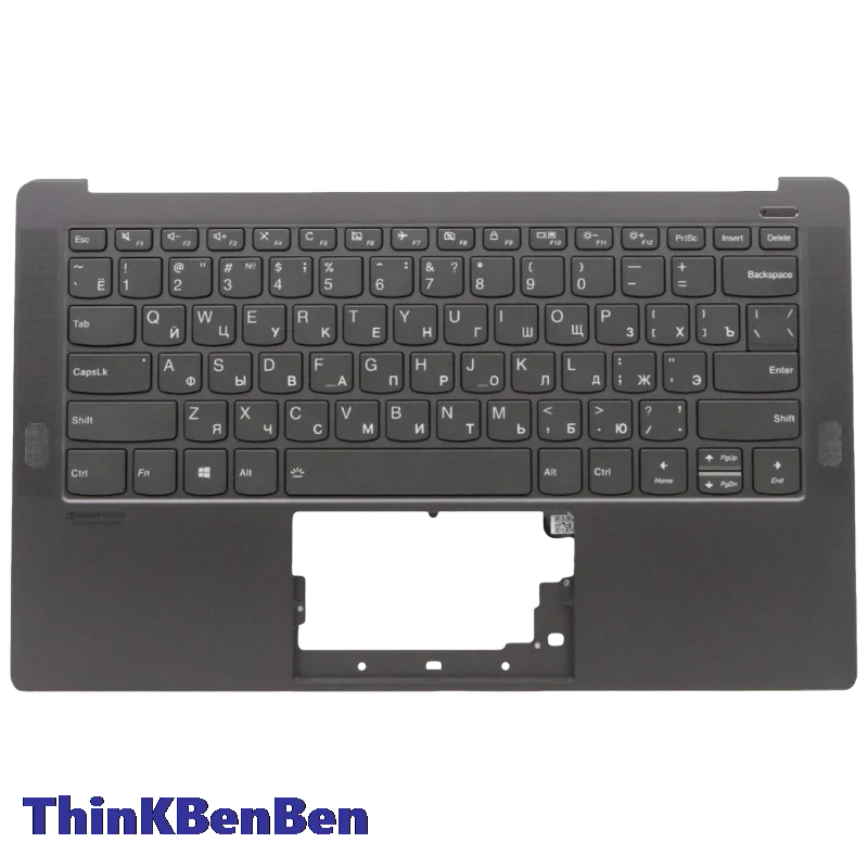 RU Russian Iron Gray Keyboard Upper Case Palmrest Shell Cover For Lenovo Yoga S940 14 14IWL 14IIL 5CB0W43493