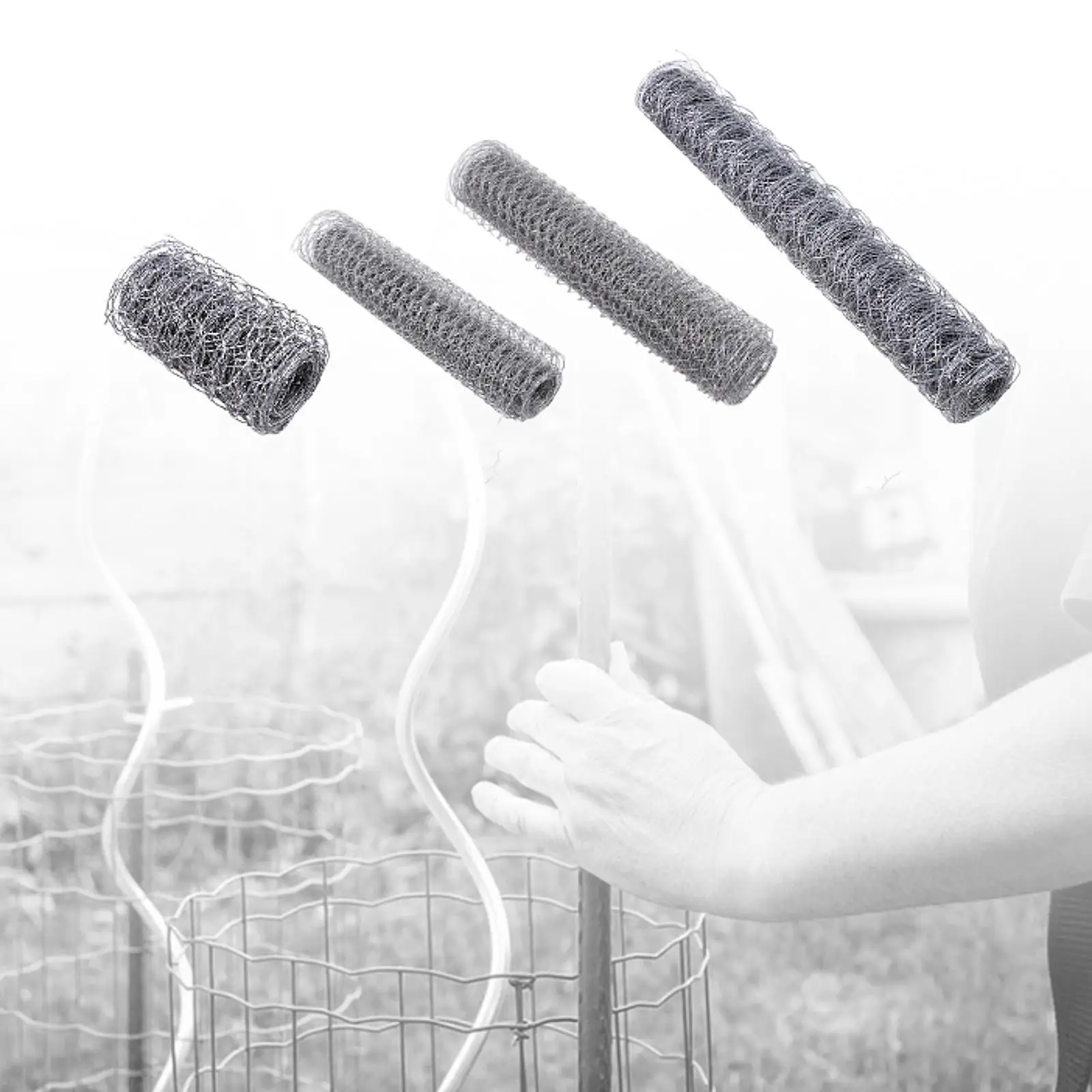 

Куриная проволочная сетка, клетка для кроликов, сетка для разведения, легкая шестиугольная сетка, рама для восхождения по растениям для домашних кувшинов, поделки своими руками