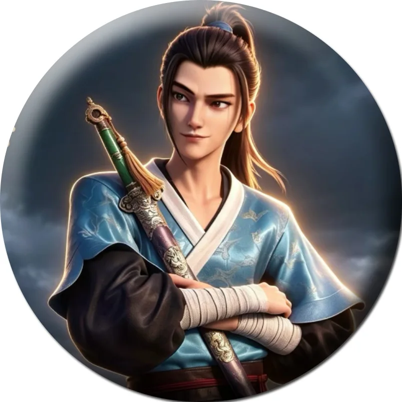 8PCS Eight Immortals Enamel Pin Badge Set, All Wishes Come True Anime Brooch, Chinese Myth Lv Dongbin Zhong Liquan Gift