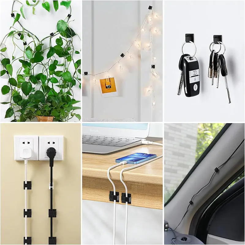 50PCS Wiring Buckle Car Driving Recorder Cable Fixed Seat Light Strip Wiring Cable Buckle Cable Network Cable Fixed Wire