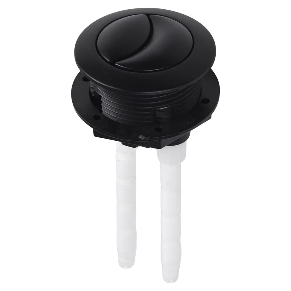

Toilet Flush Button Black 38mm Dual Flush Toilet Button Round Head Replacement Accessories For Bathroom Toilet Water Tank Repair