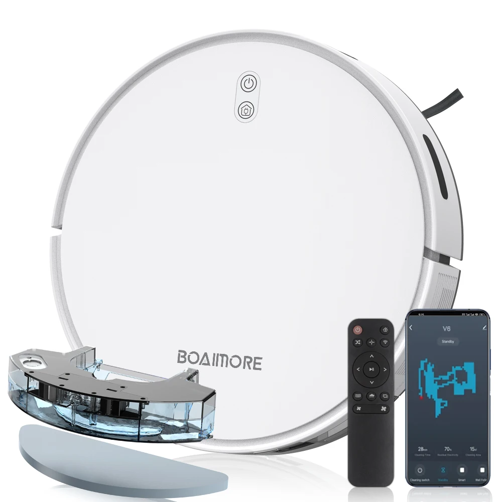 Robot Vacuum Cleaner Combo Mop With 3500PA Smart Wireless APP Control Floor Sweeping Machine  Self-Charging For Home Robotic