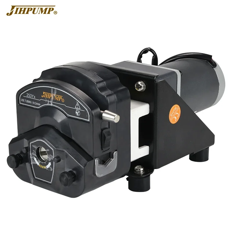 JIHPUMP 110v 220v 3000ml High Precision Small Mini Micro Easy Load oem Peristaltic Pump Water Liquid Dosing Hose Pumps