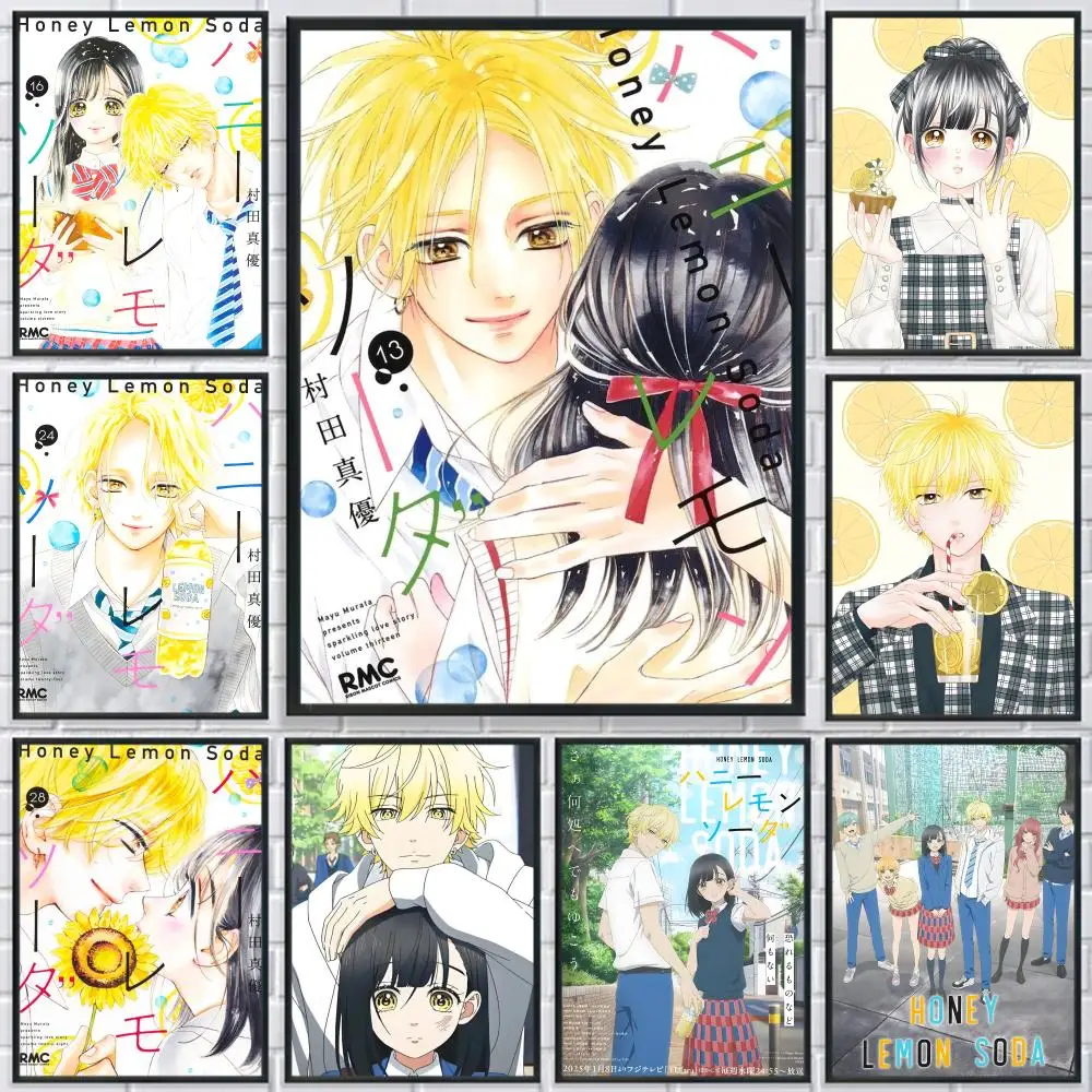 

Anime Honey Lemon Soda Comics Poster HD Print Personalized Canvas Wall Mural Art Photos for Living Room Home Decor Durable