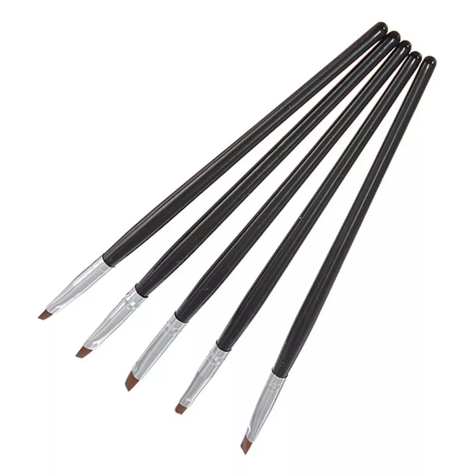 5 Pcs Dental Resin Brush Pens Dental Shaping Silicone Adhesive Composite Porcelain Teeth Dentist Tools Dentistry Lab Tool