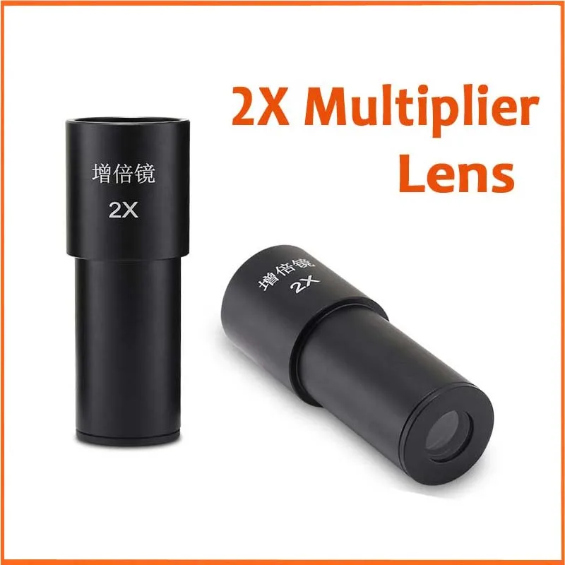 1pc 2X Magnification Biological Microscope Bio-microscope Barlow Eyepiece Lens Adapter 23.2mm