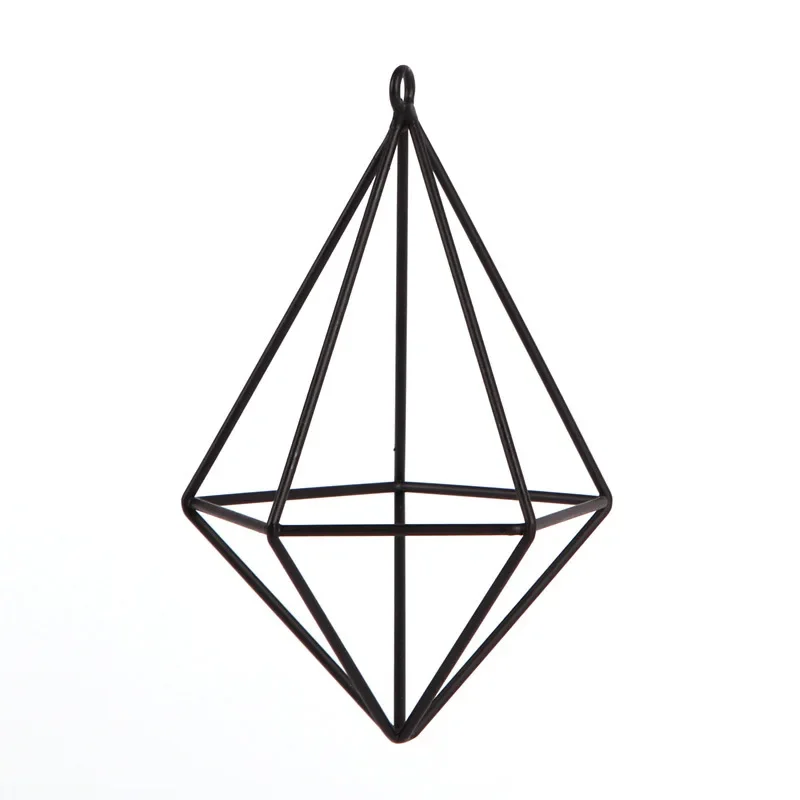 Air Plant Flower Pot Decoration Design Metal Hanging geometric Shape Basket Home Garden Furnishing Holder Bracket