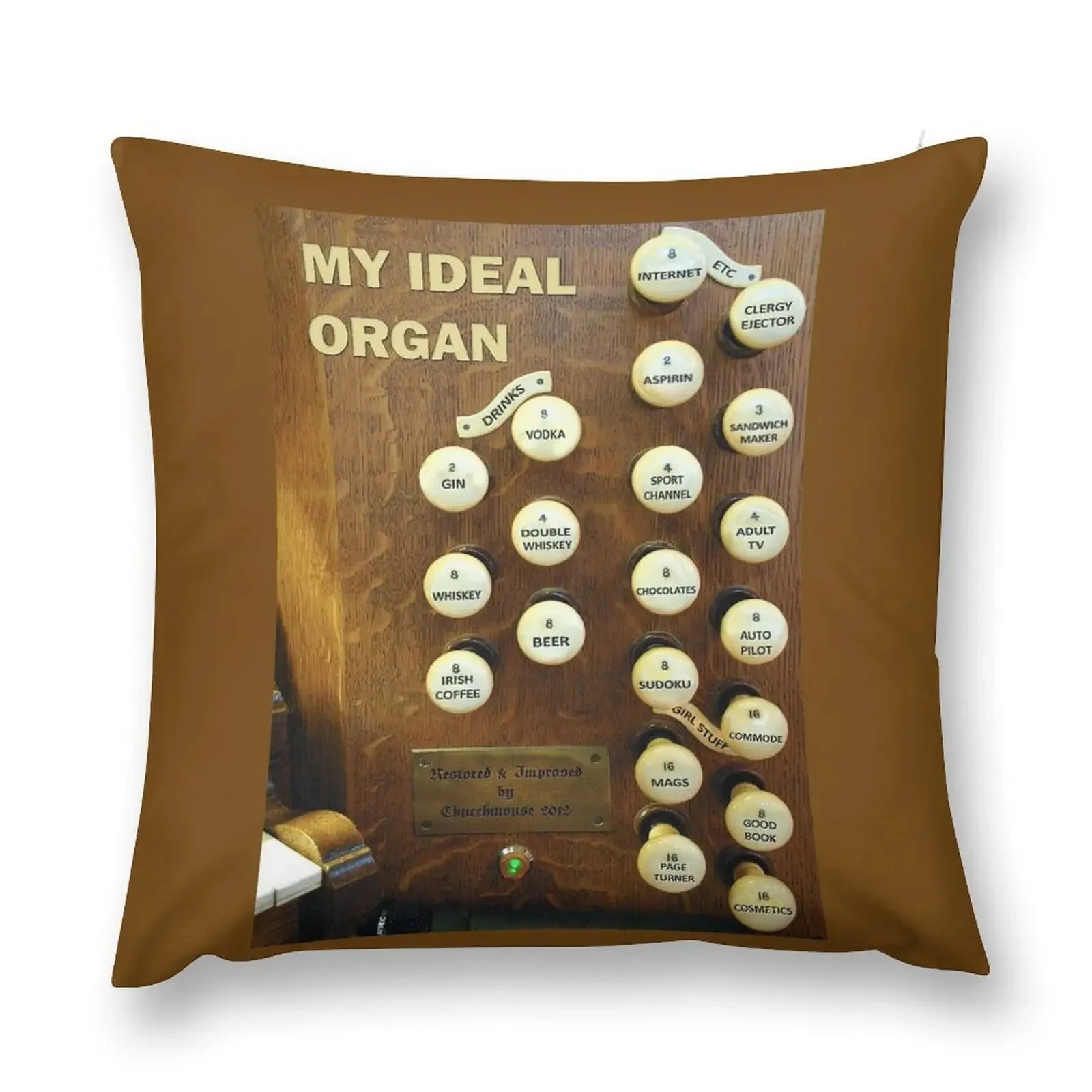 Ideal pipe organ Throw Pillow Sofa Cushions Covers autumn pillowcase pillow