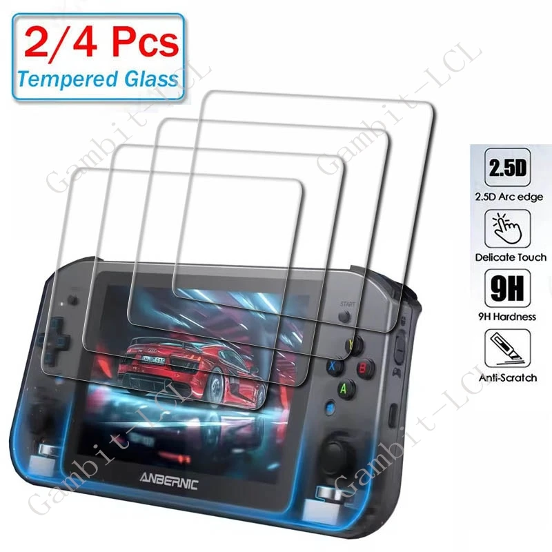 Film de protection en verre trempé pour jeux PC ANBERNIC Win600, 2/4 pièces, écran 5.94 pouces, Film de protection pour Console Win 600