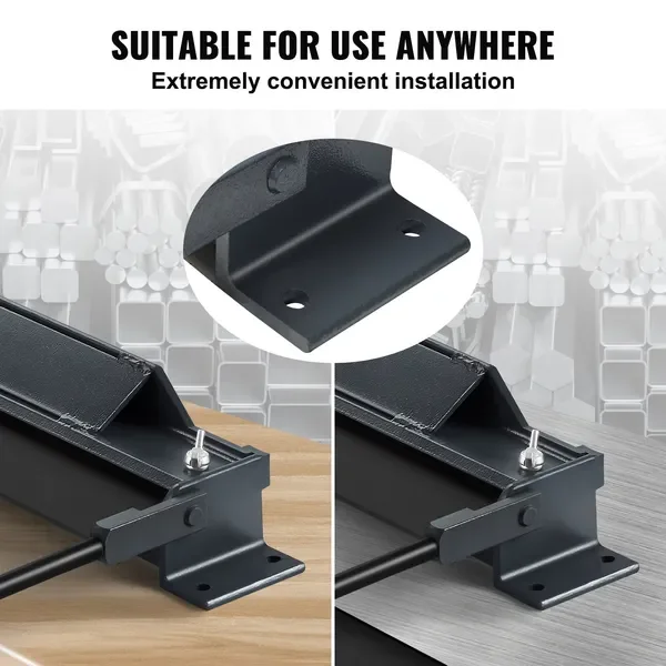 صندوق وفرامل مقاس 48 بوصة، 0-130 ° بندر معدني محمول، 20 مقياس فولاذي، مقبض طاقة #5