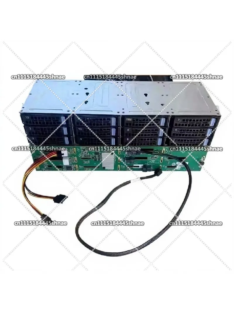 12-bay IT Pass-through 3.5-inch Hard Drive Cage 8087/8643 Interface SAS/SATA Storage
