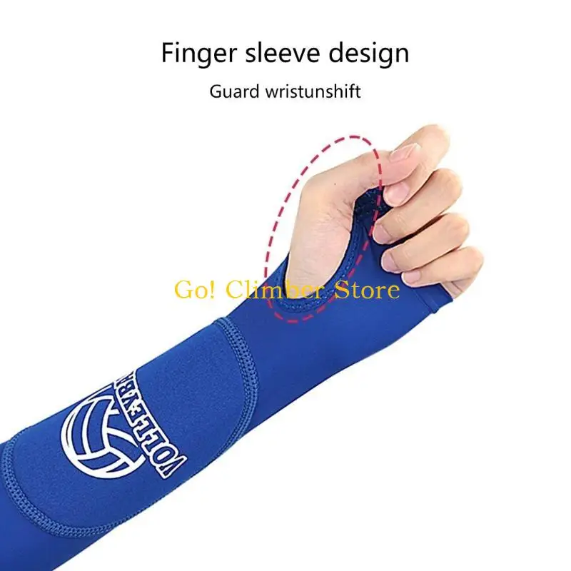 Q84C 2 uds mangas voleibol protector muñeca coderas voleibol que pasan manga del antebrazo