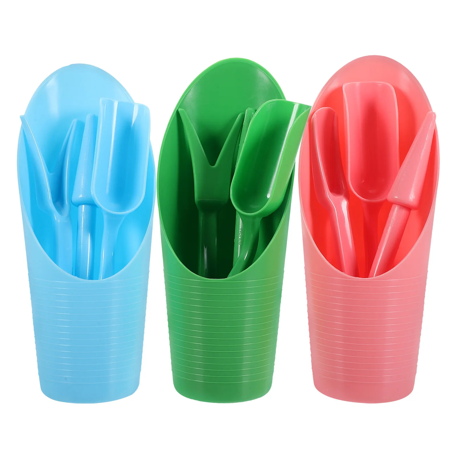 1Set Garden Soil Shovel Ergonomic Plastic Soil Scoops for Digging Transplanting Weeding Portable Small Gardening Tools Bonsai