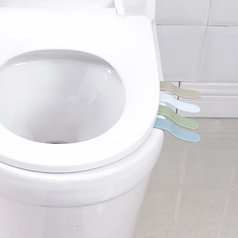 

20Pcs Toilet Lid Lifter Portable Ergonomic Design Toilet Seat Cover Lifter Bathroom Accessories White Khaki