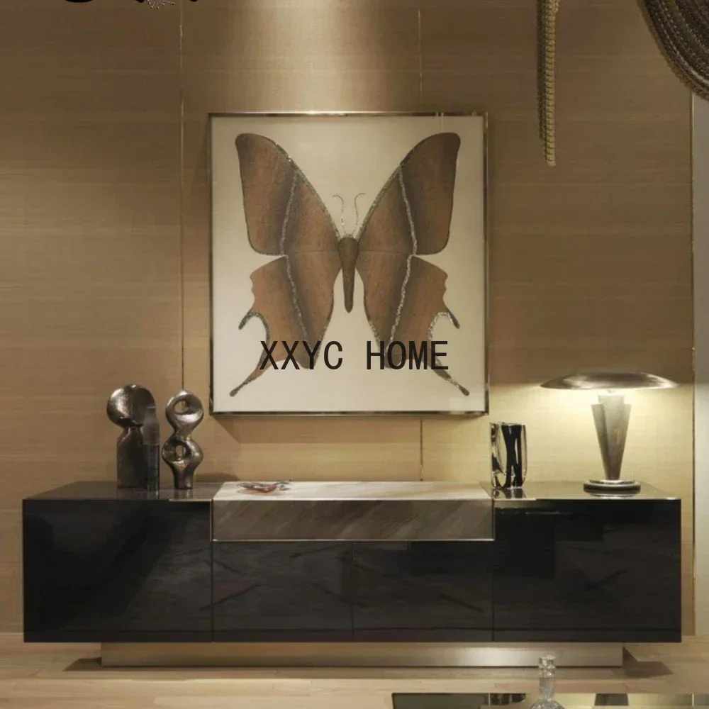 

TAO Light Luxury TV Cabinet Post-Modern Floor Cabinet 2.4 M