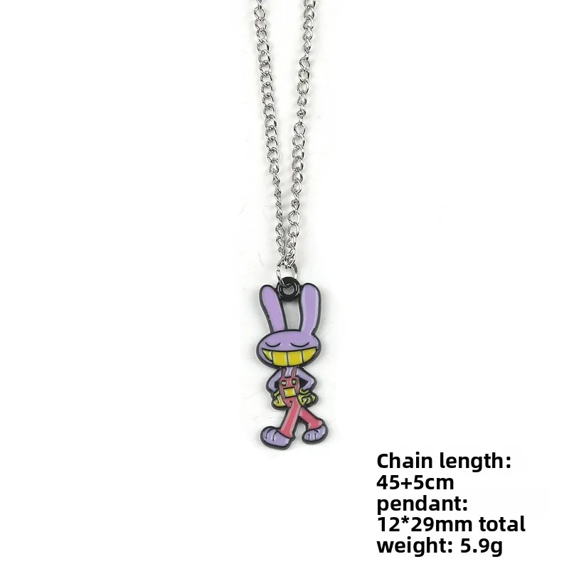 Erstaunliche Zirkus-Anime-Accessoires: Pomni-Figur, Legierungs-Halskette, Sammlerstück Jax-Anhänger, Sammlerstück Kinger-Taschen-Accessoire, Spielzeug, Geschenke – Detail 6