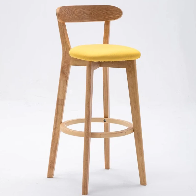 

Minimalistic Design Bar Chairs Stool Modern Simple Wood Style High Bar Stools Kitchen Nordic Silla Alta Para Barra Furniture