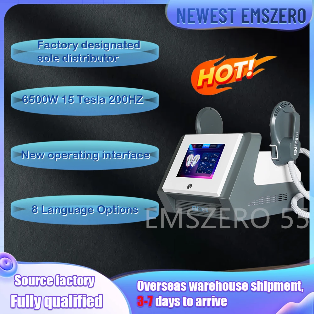 

Emszero машины 2024 15 Tesla Professional 6500W Портативный NEO Hi-emt RF мышечный Стимулятор для похудения