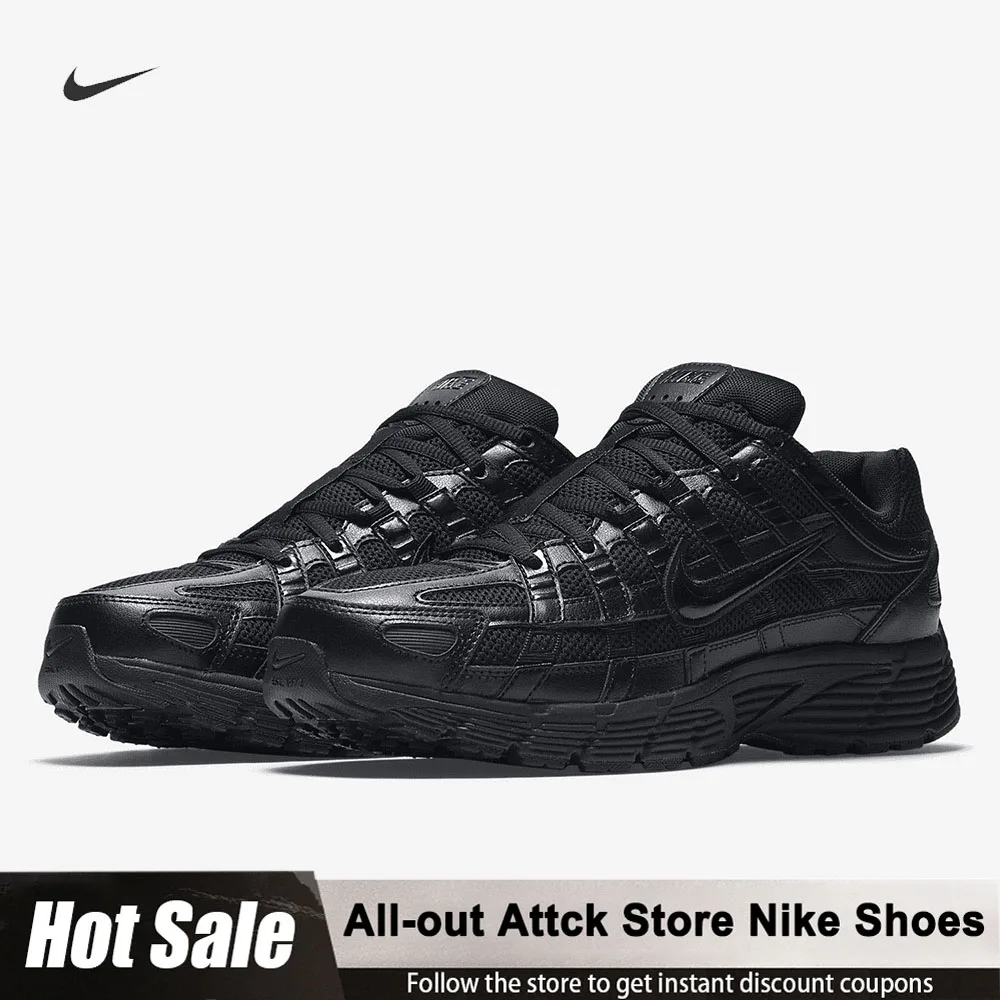 

Nike P-6000 Удобные нескользящие износостойкие дышащие повседневные кроссовки с низким берцем для мужчин и женщин черного цвета CD6404-002