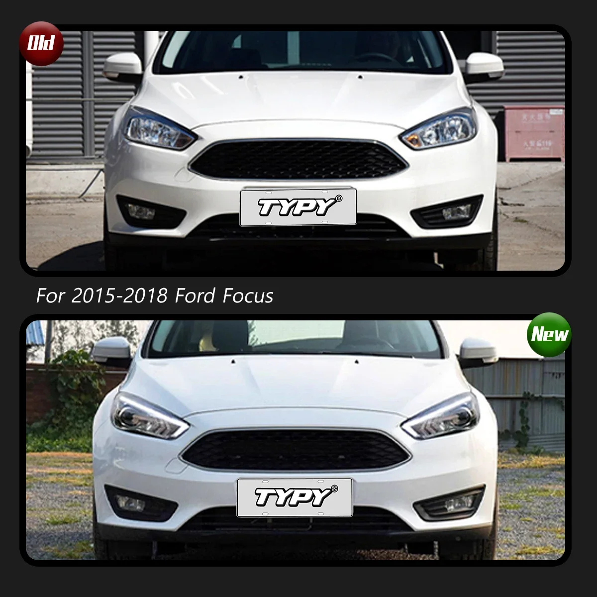 

TYPY Car Lights For Ford Focus Headlight 2015-2018 LED Projetor head Lamp Daytime Running Light Automotive Accessories