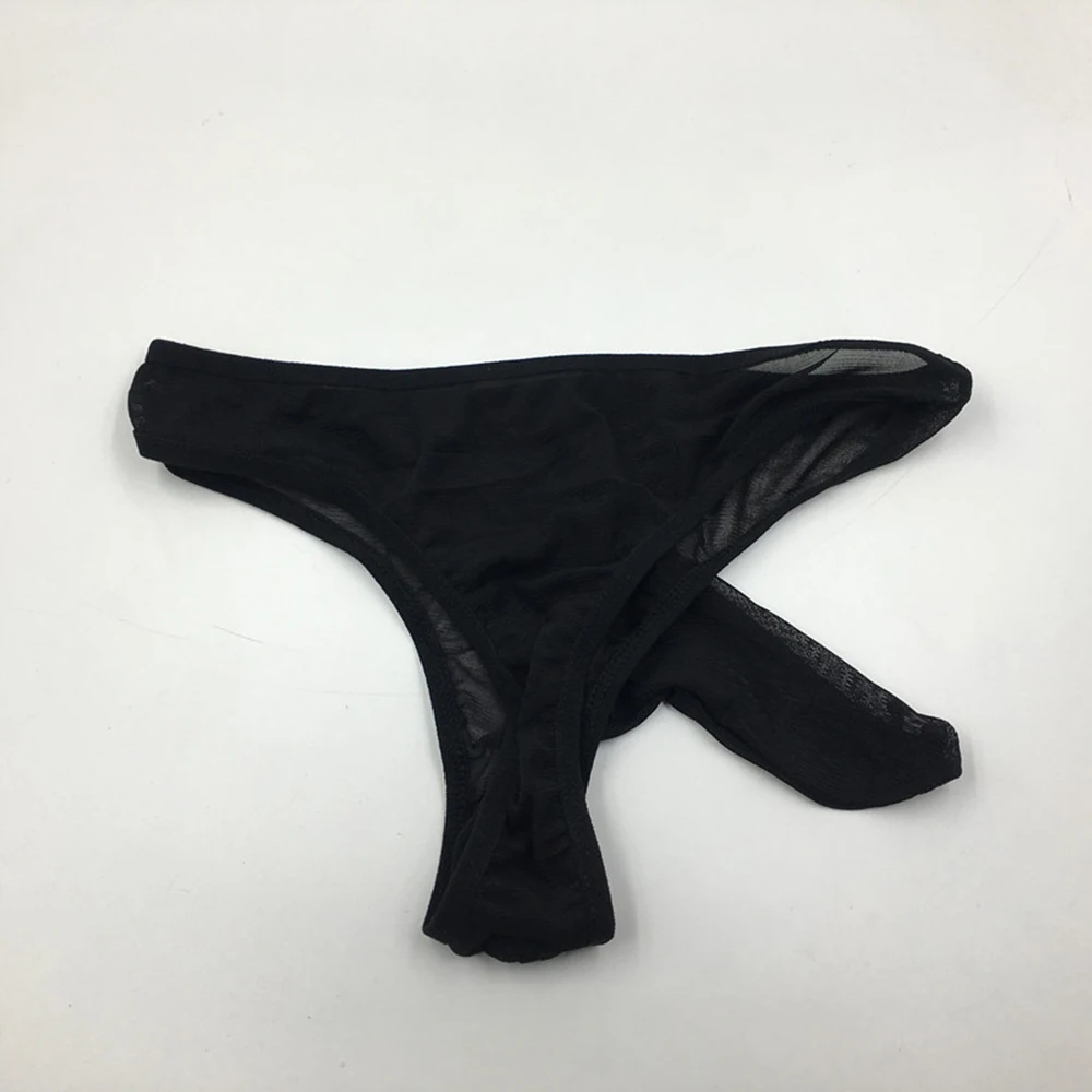 

Brand New Hot Sale Daily Mens Underwear Briefs Lingerie Mesh See-Through Sexy Soild Color Thong Trunks Underpants