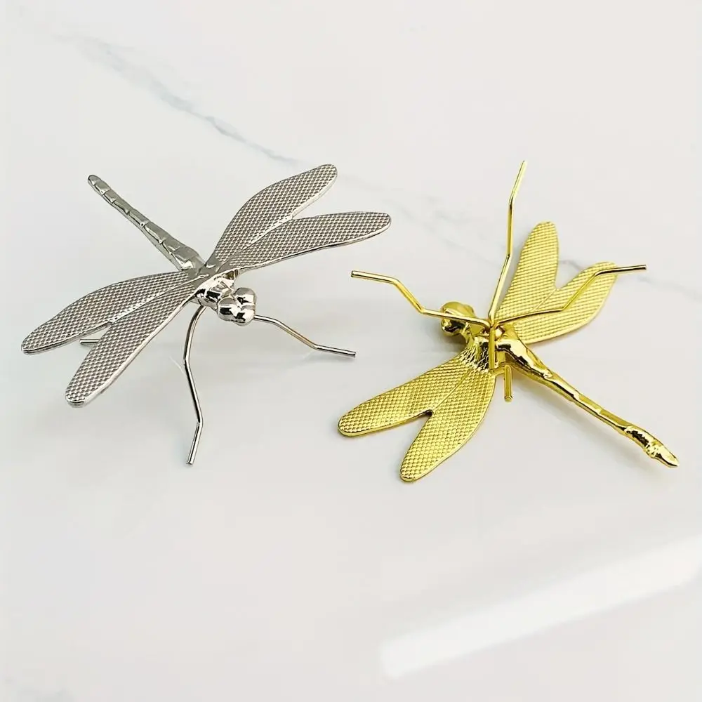 Metal Dragonfly Ornament Multipurpose Small Six Feet Simulation Dragonfly 3D Dragonfly Dragonfly Cup Cover Desktop