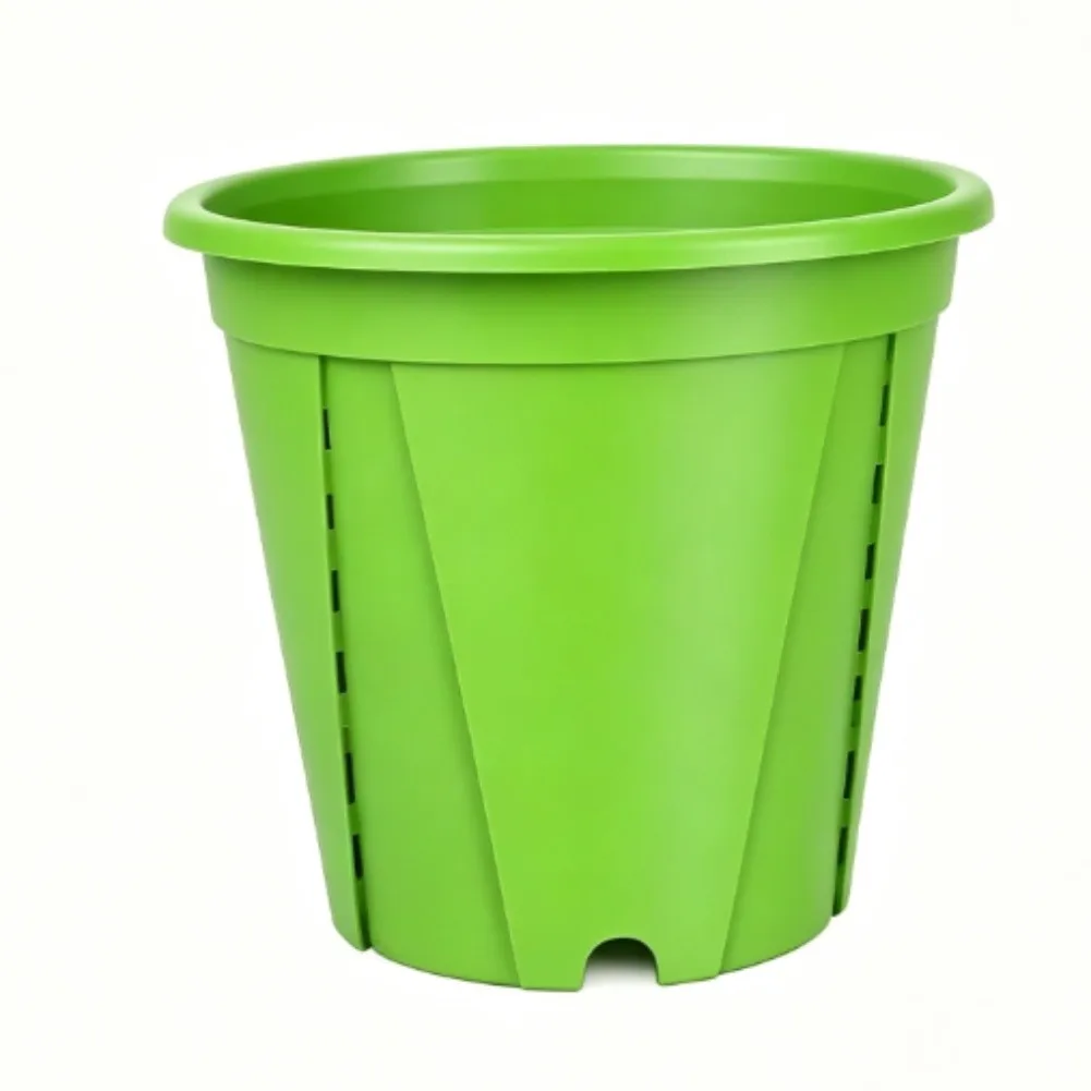 5 Resin Air Pruning Flower Pots with Tray for Balcony Gardening Designed to Promote Aeration Reduce Risk and Aid Growth