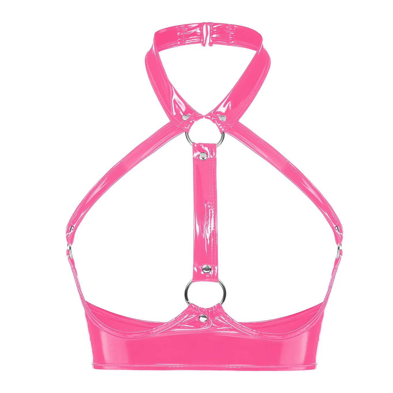 

Женское сексуальное бюстье, нижнее белье с мокрым эффектом, латексный бюстгальтер с обнаженной грудью, горячее порно, кожаные кофточки из ПВХ, бретелька на шее, открытая чашка, бюстгальтеры, топы