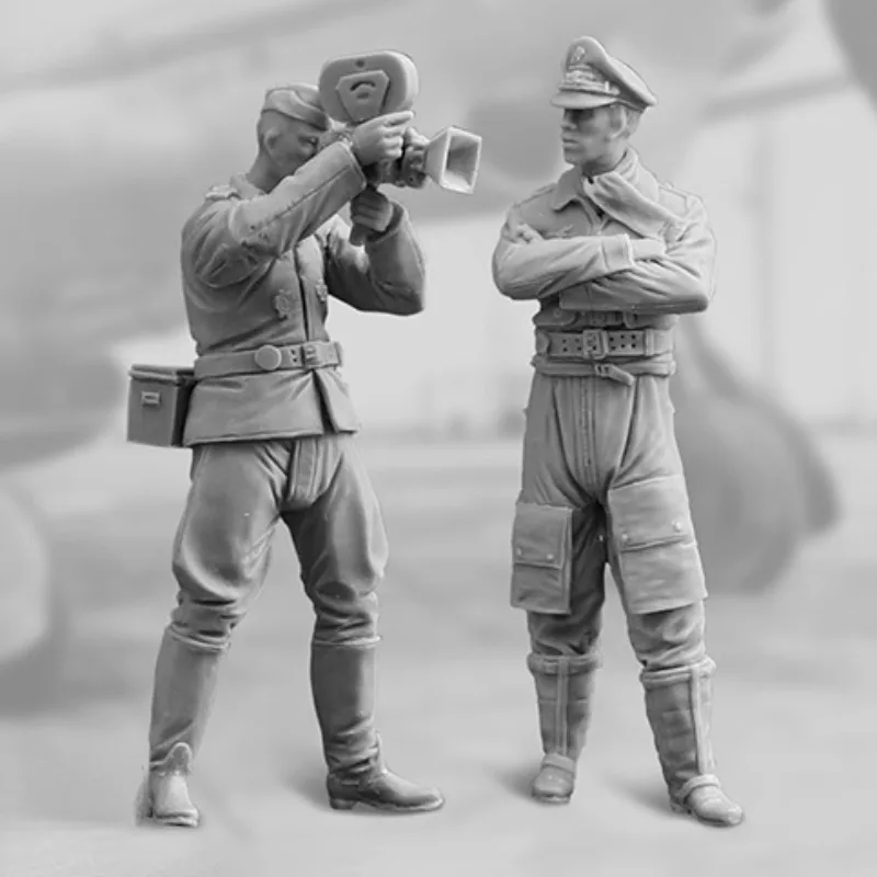 1/32 Die Cast Resin Figure Model Assembly Kit Luftwaffe Polots Resin Soldier DIY Kit Needs Assembly Unpainted Free Shipping