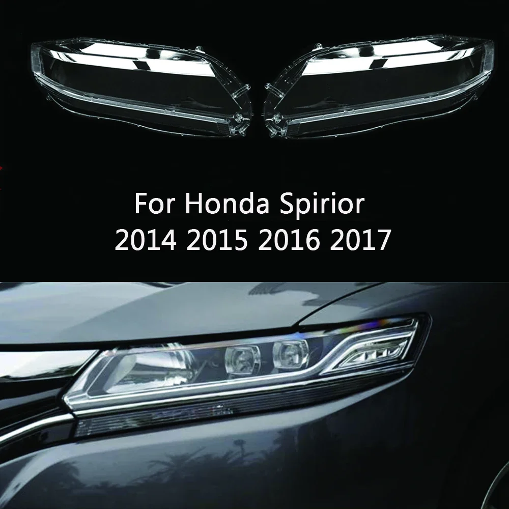 

For Honda Spirior 2014 2015 2016 2017 Car Front Headlight Glass Headlamp Transparent Lampshade Lamp Shell Auto Light Lens Cover