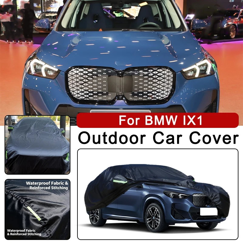 

Автомобильный чехол для BMW IX1 — защита всего тела на открытом воздухе, водонепроницаемый, пылезащитный, термостойкий, всесезонные внешние аксессуары