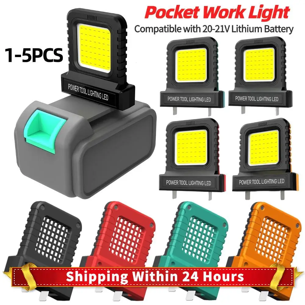 

14W LED Work Light for 20V-21V Li-ion Battery Electric Tool Inspection Light Super Bright Spotlight for Garage Car Repair Lamp