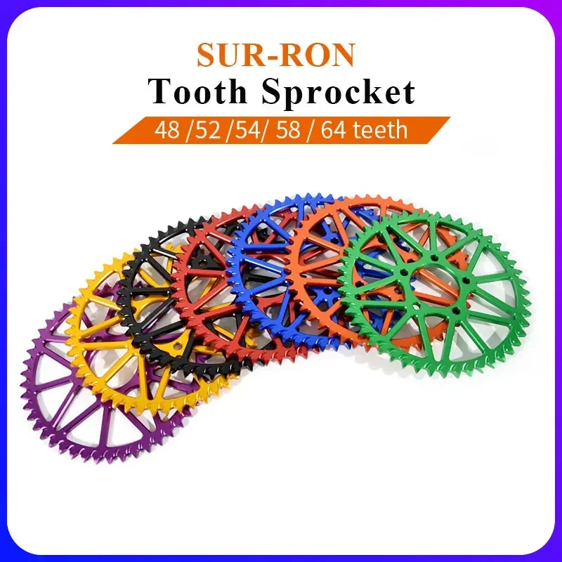 For SUR-RON Light Bee X 48T 52T 54T 58T 64T Tooth Plate Sprocket Wheel E-bike Off-road Dirtbike Motorcycle Accessories SURRON