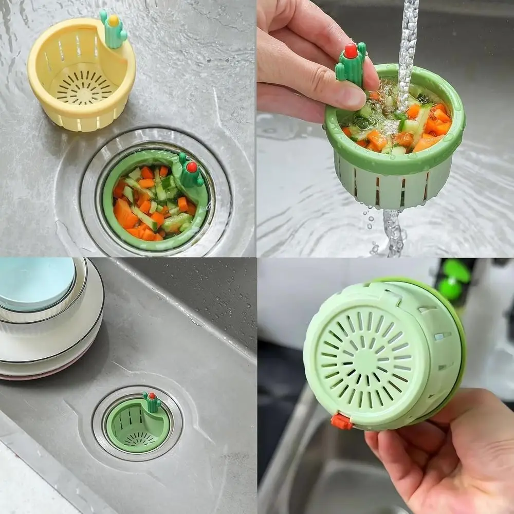 Anti-clogging Cactus Kitchen Sink Drain Strainer Food Waste Catcher Easy Cleaning Plug Filter Basket Waste Collector Filter