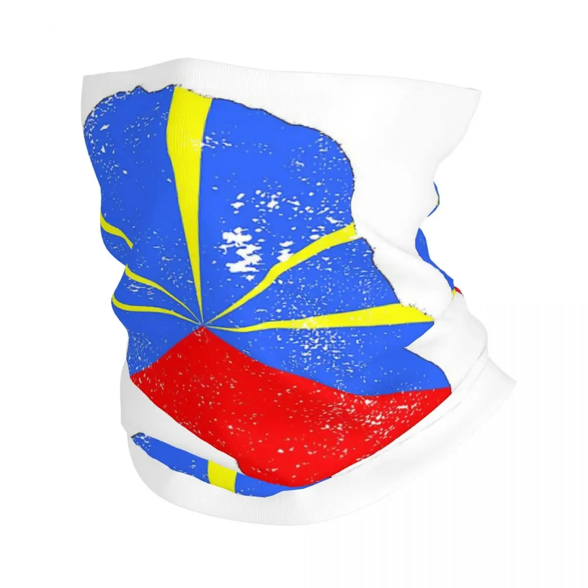 974 Reunion Island Flag Bandana Neck Gaiter Printed Mask Scarf Warm Balaclava Outdoor Sports For Men Women Adult Washable