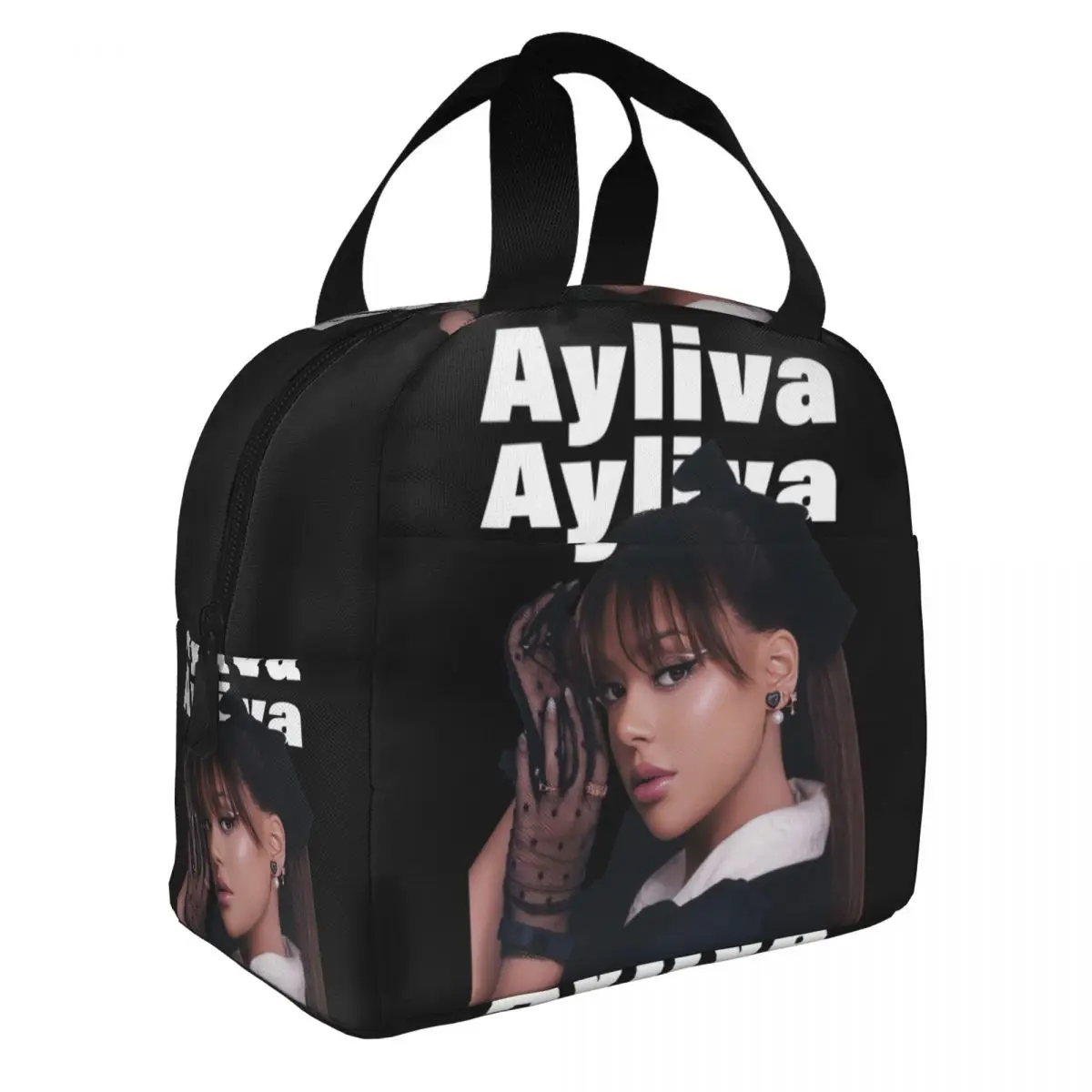 Custom Ayliva Singer Insulated Lunch Bag for Women Resuable Cooler Thermal Lunch Box Kids School Children