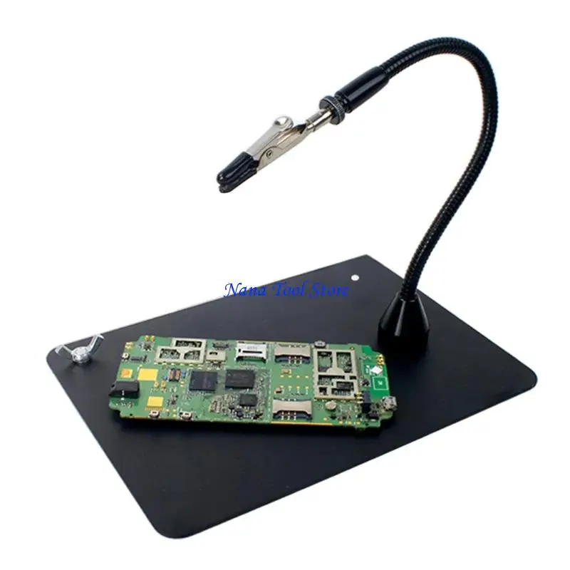 31GJ Accuracy Welding Helping Hands Set With Rotatable Clamps Base For Electronic Component Repair